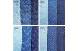 China ISO9001 Indigo Polyester Cotton Jacquard Jean Denim Fabric Thick Breathable supplier