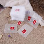 Customize Size Heat Resistance Pyramid Nylon Tea Bags Mesh Filters Cloth With Label for sale