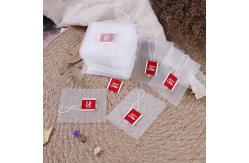 China Customize Size Heat Resistance Pyramid Nylon Tea Bags Mesh Filters Cloth With Label supplier