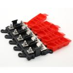 5 Way MIDI Fuse Holder Set 1 In 5 Out Distribution Block 200A Multi-Pole Fuses Block for sale