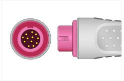 China M1356A Ultrasound Fetal Monitor Transducer Probe Pink 12 Pin Connector supplier