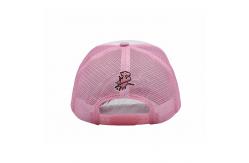 China Flat Bill High Profile 5 Panel Trucker Cap With Adjustable Snapback Closure supplier