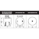 Goodyear 1R9-003 Suspension Airbags Rolling Lobe Bellows 566-18-3-004  566-16-7-021 for sale