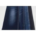 10.5Oz Crosshatch Slub Denim Fabric With Stretch Soft Hand Feel Black Color for sale