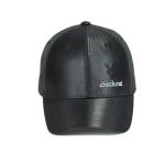 Leather Black 6 Panel Sports Dad Hats Embroidery Pattern Character Style for sale