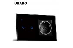 China TuYa WiFi Smart Switch Socket Combination App Manual Control Smart Plug With Switch supplier