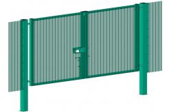 China 3.95mm Green Colored 358 Security Mesh Fence supplier