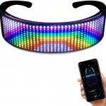 Bluetooth LED Luminous Glasses Programme Message Animation Drawing Equalizer for sale