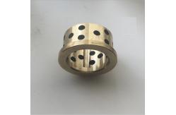 China Gold Graphite Plugged Bushings , Phosphor Bronze Bearings CuSn6Zn6Pb3 Material supplier
