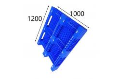China 1200x1000 Nestable Plastic Pallet 4 Way Entry 1200 Kg Rack load Non halogen supplier