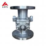 Two Piece Ball Valves 150 Lb Titanium Stainless Steel Floating Ball Valves For Acetic Acid Flow for sale