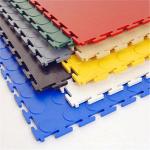 Colorful 6.5mm Garage Tiles PVC Interlocking Floor Tiles For Garage for sale