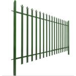 hot-dipped galvanized or PVC coated W pale and D pale type Palisade Fence - Security Fence for Factory and Residences for sale