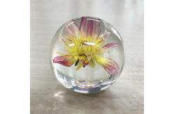 China Acrylic Flower Paperweight  Logo Customized For Decoration supplier