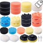 31Pcs 3 Inch Buffing Pads Set For Drill Adapter Car Auto Polisher for sale