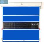                  Blue Color Industrial Custom Fast Interior Exterior Roller Shutter Garage Plastic Roll up High Speed PVC Door              for sale