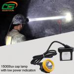 Safety 1w Led Mining Cap Lamp Rechargeable 15000lux High Brightness for sale