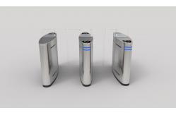 China IP66 Acrylic Glass Pedestrian QR Code Scanner Security Sliding Gate Turnstile 60Hz supplier