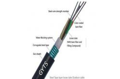 China Pipeline Single Mode 48 Cores GYTS Fiber Optic Cable supplier