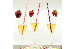 China Sturdy And Thick Polka Dot Paper Straws Durable Compostable FDA Approved supplier