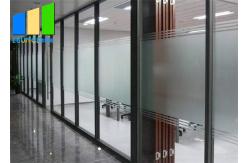 China Interior Soundproof Office Aluminum Glass Partition Wall With Shutter supplier