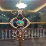 Rose Gold Georgian Bar Flower Electroplating Georgian Bar Glass For Upvc Doors for sale