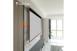 China Ceiling Mount Drop Down Screen 4K Automatic Projection Screen Motorized supplier