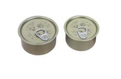 China 200ml Metal Tin Cans With Pull Ring Recyclable Plastic Lids Food Storage supplier