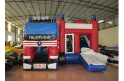 China Fire engine inflatable combo inflatable fire truck combo Fire Fighting Truck inflatable combos supplier