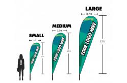 China Wind Resistant Teardrop Feather Flags For Business supplier