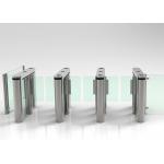 0.4 Second Pedestrian Security Turnstile DC Brushless Clear Acrylic Arm