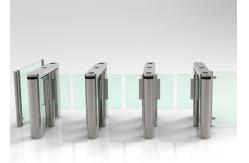 China 0.4 Second Pedestrian Security Turnstile DC Brushless Clear Acrylic Arm supplier