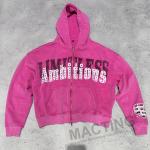 Custom Streetwear Vintage Washed Hoodie with 800 Grams Fabric Weight and Rhinestone for sale