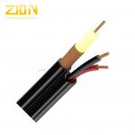 CFTV Digital Coaxial Cable For Security Camera , Yellow Solid PE Insulation for sale