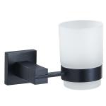 SUS304 Black Bathroom Tumbler Holders 3.74 Inch Wall Mounted for sale