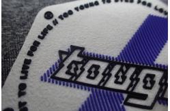 China OEKO Injection Rubber Logo Patches supplier
