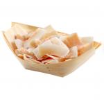 6 inch Disposable Wooden Sushi Serving Boat Plate For Food for sale