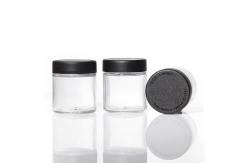 China Luxury Empty Cosmetic Jars Round Glass Cream Jars Face Cream Container With Lid supplier