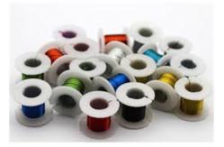 China 0.5mm In Spool Metallic Lacquered Iron Wire For Crafts Smooth Surface supplier