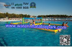 China Funny Inflatable Water Games , Inflatable Aqua Park Water Volleyball Field supplier