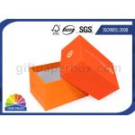 Fashion 2 Piece Full Color Printed Setup Boxes Jewelry Gift Box Orange for sale