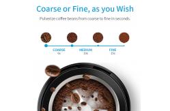China 40g Small Automatic Espresso Maker , Mini Spice Bean Matte Black Coffee Grinder supplier