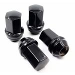 Replacement Black Wheel Lug Nuts 1.80 Inch Length Cold Forged High Strength for sale