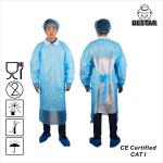 Waterproof Lab Disposable Isolation Gown AAMI PB70 Level 2 CPE for sale