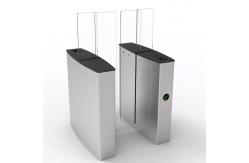 China Building Access Control Turnstiles Tempered Glass Full Height Sliding Turnstile Gate supplier