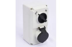 China IP44 32A Industrial Power Switched Socket Three Phase With Mechanical Interlock supplier