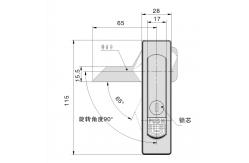 China Plane Zinc Alloy Lock Standard Styles Electrical Cabinet Hardware supplier