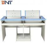 Anti Rust Double Student Computer Desk With Flip Up Hidden LCD Screen Case for sale
