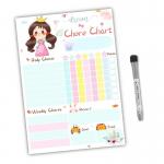 Dry Erase Erasable Magnetic Chore Chart For Fridge Rewritable for sale