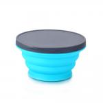 Lightweight 750ML Foldable Collapsible Silicone Bowl With Lid